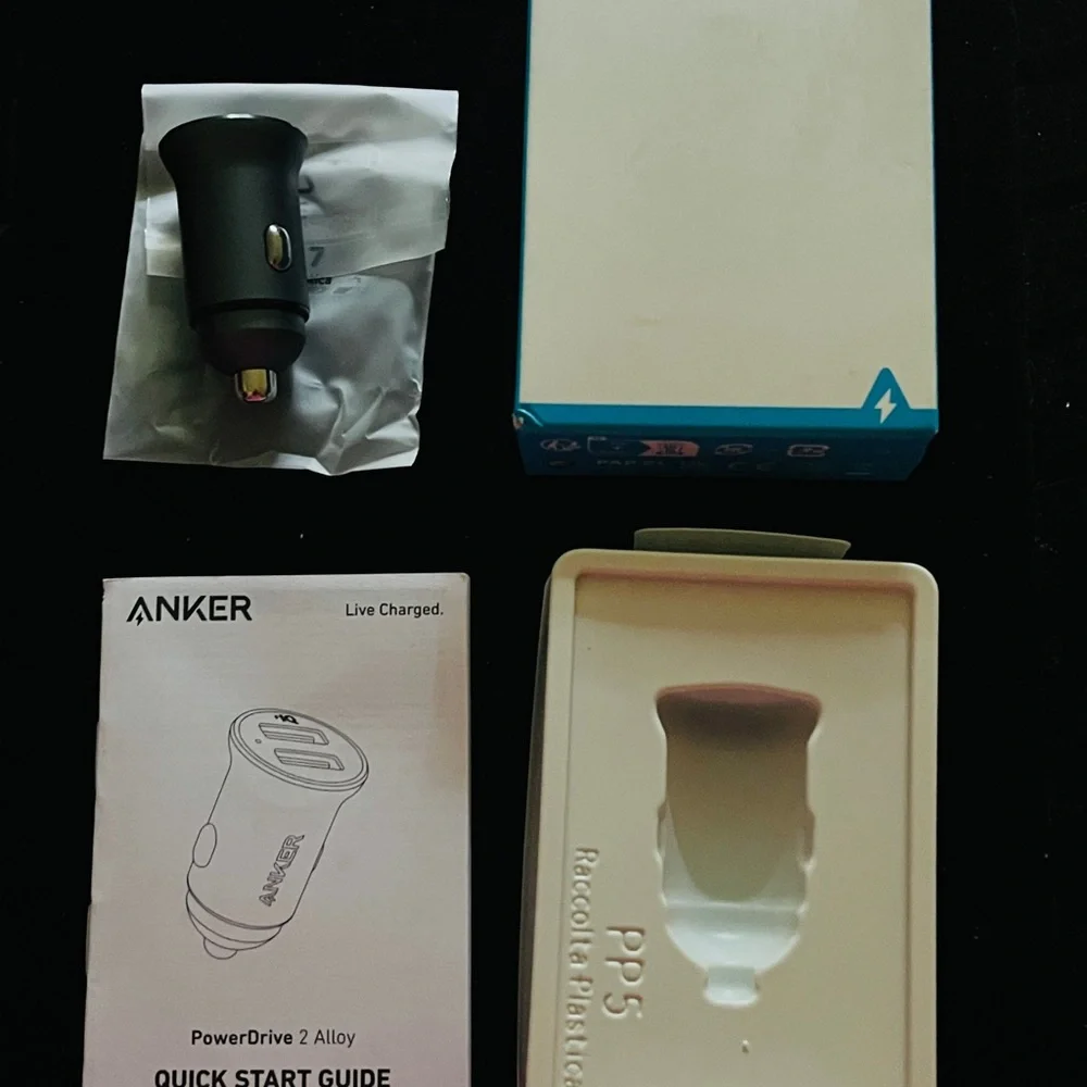 Anker Dual USB Car Charger Adapter - Black